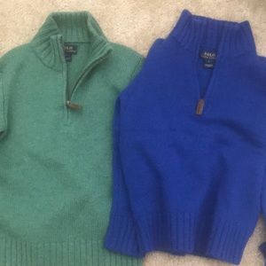 2 size 6 polo sweaters $65 for both.